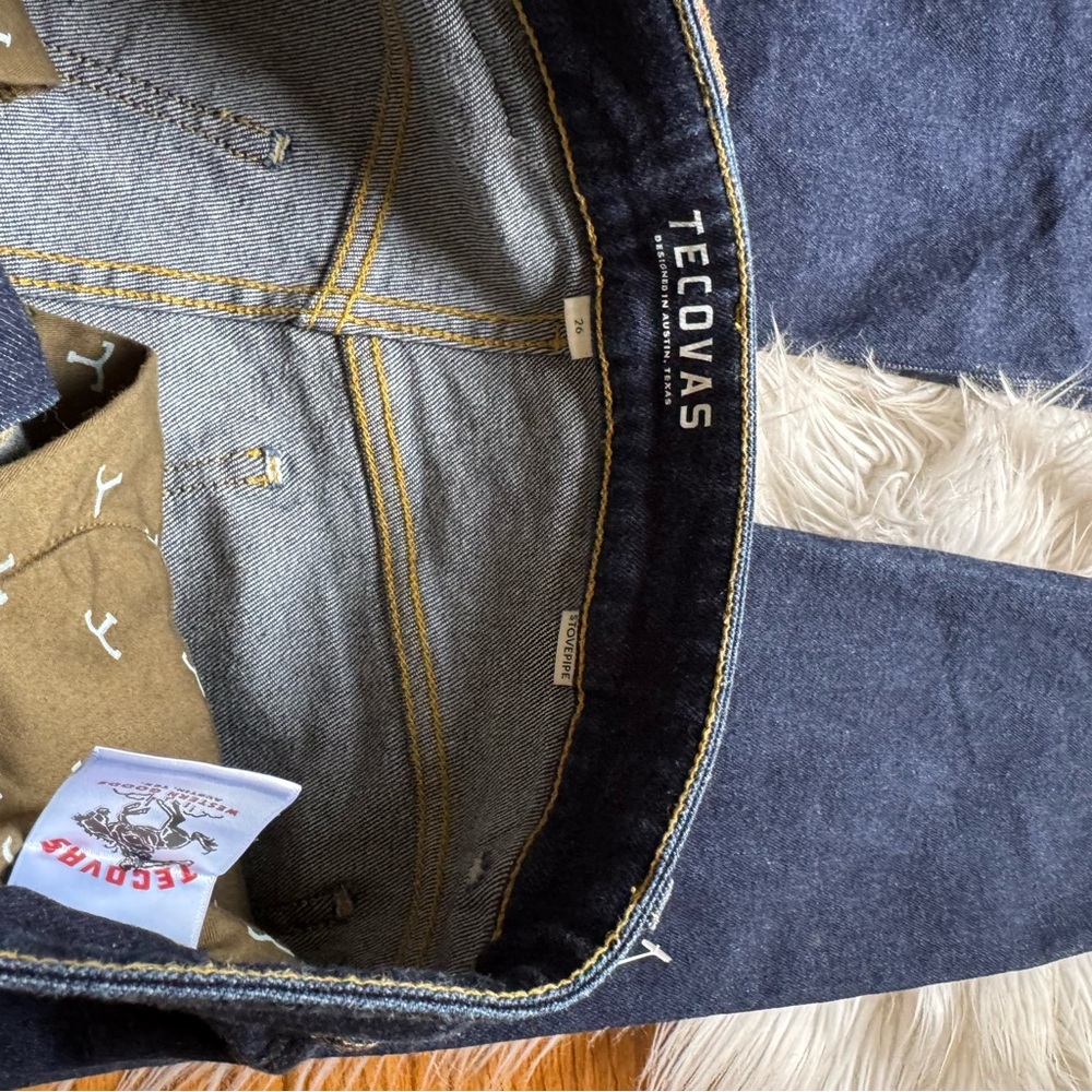 Tecovas Mid Rise Stovepipe Dark Wash Jeans - Picture 10 of 16